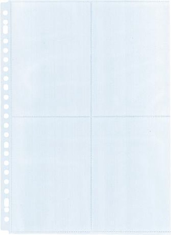 Kangaro showtas A4 voor oa foto's 10x15cm verticaal 23-gaats PP 10 stuks.