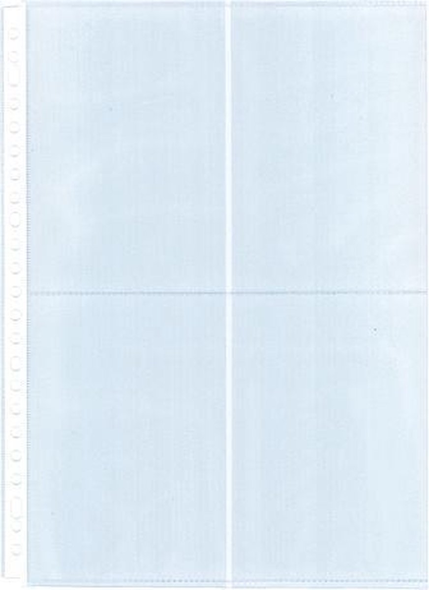 Kangaro showtas A4 voor oa foto's 10x15cm verticaal 23-gaats PP 10 stuks.