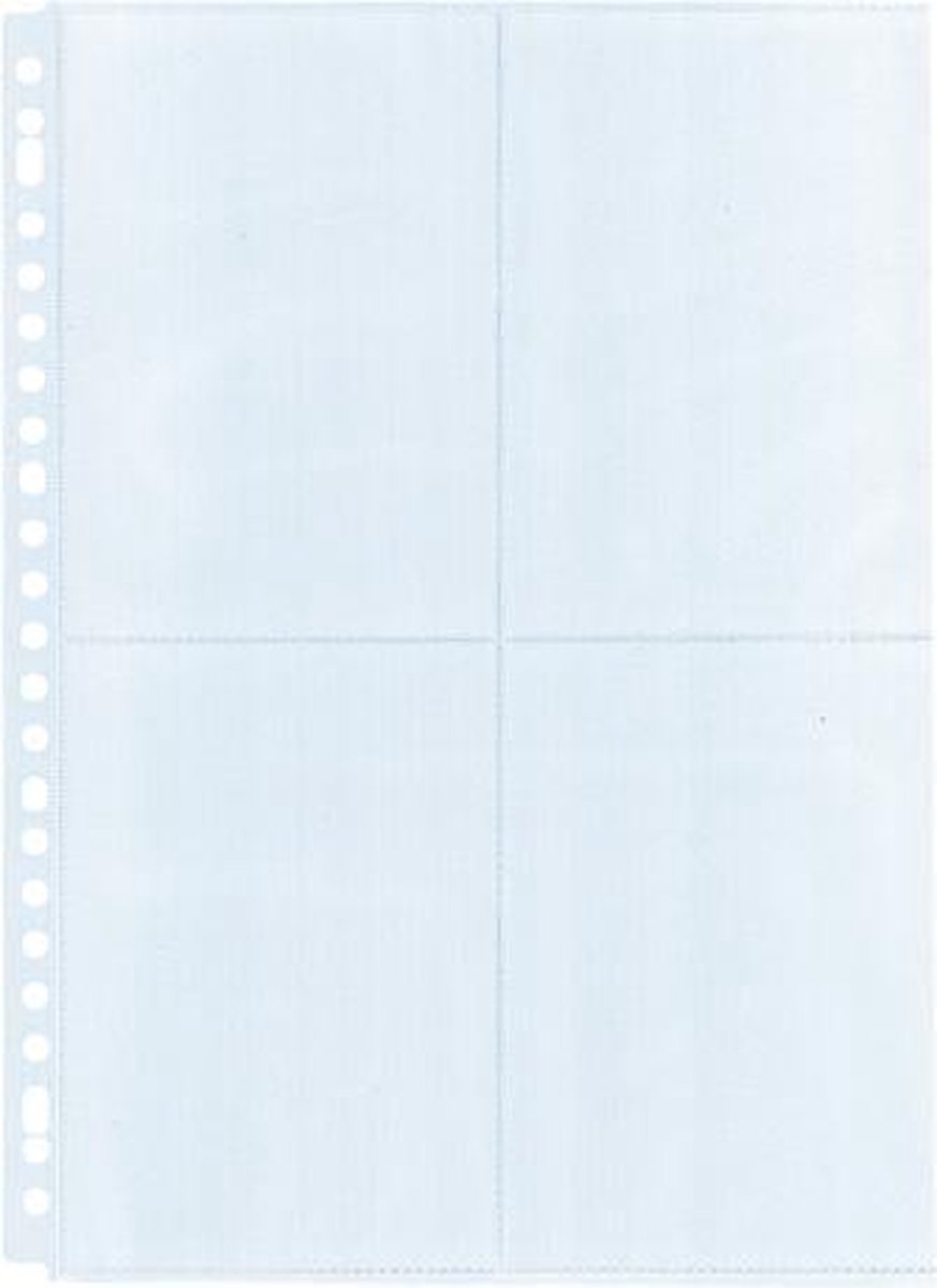 Kangaro showtas A4 voor oa foto's 10x15cm verticaal 23-gaats PP 10 stuks.