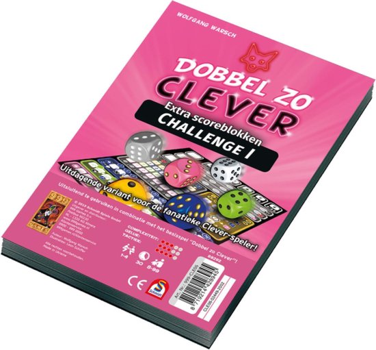 999Games 999 Games dobbelspel Clever Challenge Scoreblok