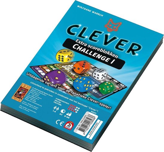 999Games 999 Games dobbelspel Clever Challenge Scoreblok