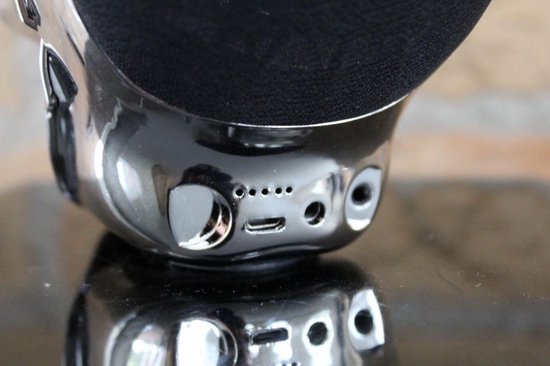 United Entertainment speaker Skull bluetooth 13 cm staal zilver - Silver