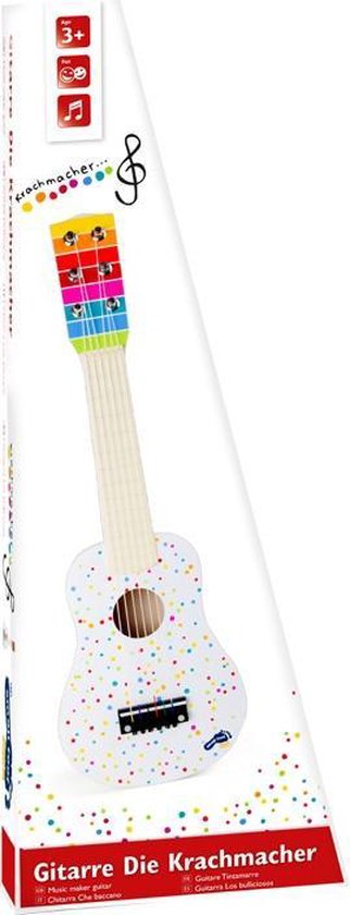 Small Foot gitaar hout 53 x 17 x 5,5 cm - Wit