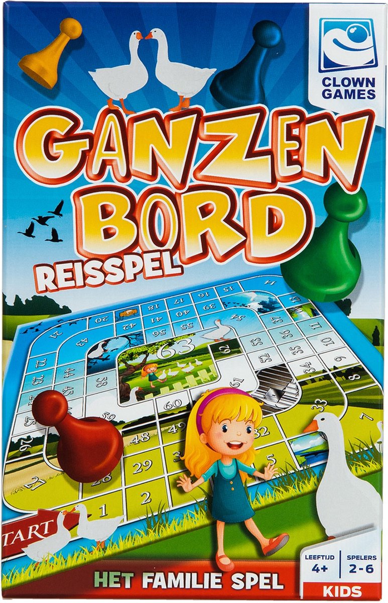 Clown Reis Ganzenbord