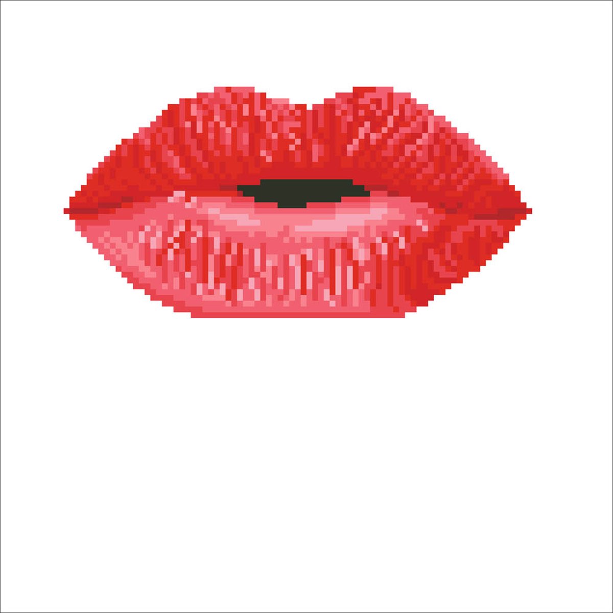 Diamond Dotz Hot Lips : 30x30 cm - Rood