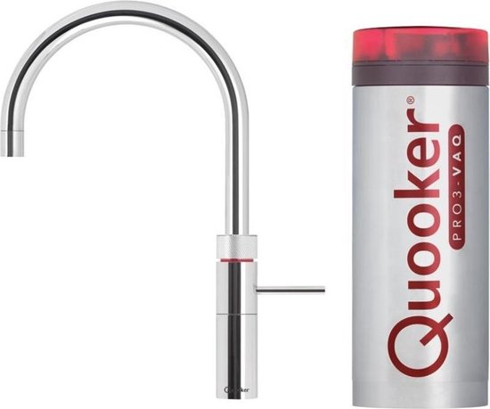 Quooker Fusion Round Chroom met PRO3 boiler 3-in-1 kokend water kraan