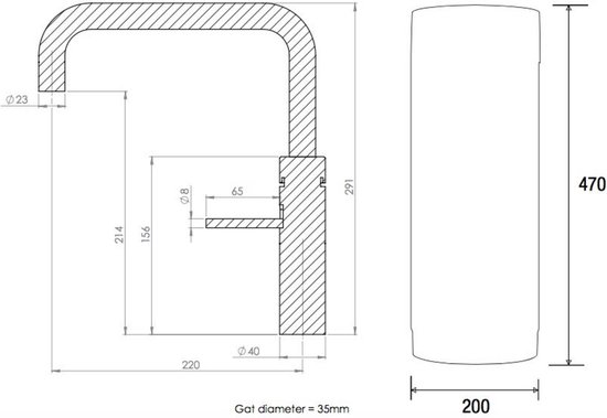 Quooker Fusion Square Chroom met COMBI+ boiler 3-in-1 kokend water kraan
