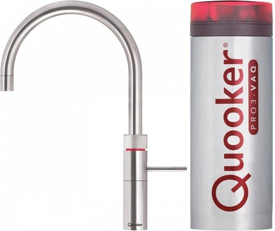 Quooker Fusion Round RVS met PRO3 boiler 3-in-1 kokend water kraan