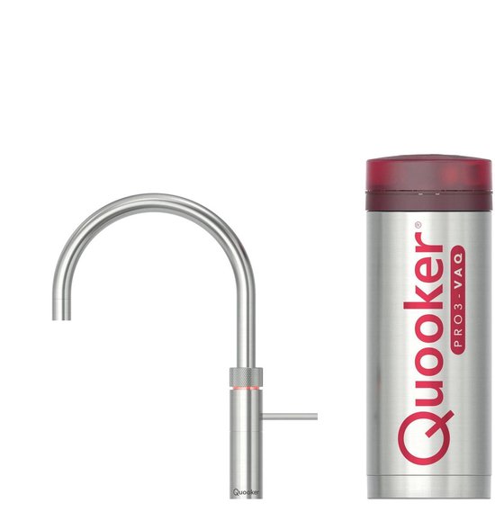 Quooker Fusion Round RVS met PRO3 boiler 3-in-1 kokend water kraan