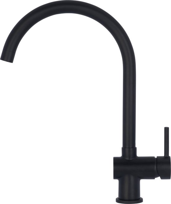 Saqu Keukenmengkraan met Hendel Mat - Zwart
