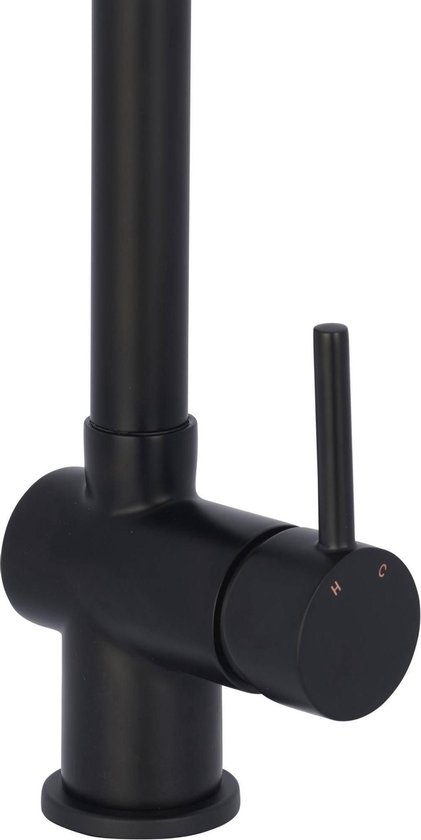 Saqu Keukenmengkraan met Hendel Mat - Zwart