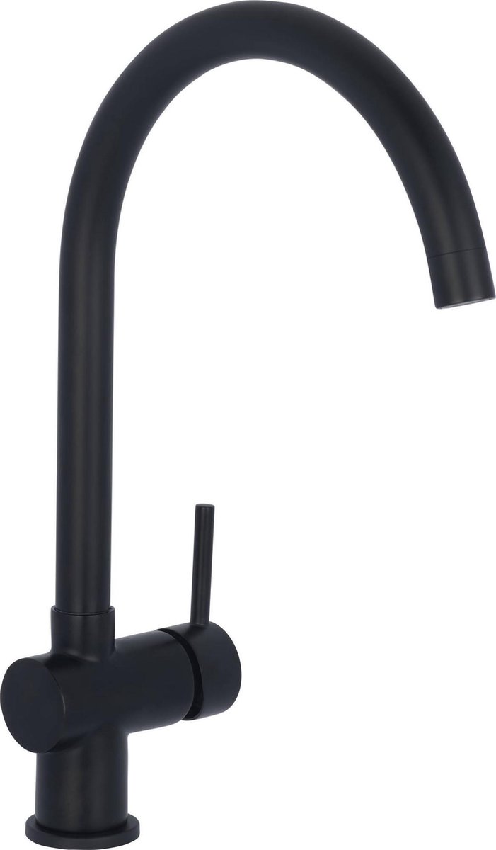 Saqu Keukenmengkraan met Hendel Mat - Zwart