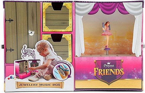 Toi-Toys juwelenkistje met muziekdoos meisjes karton - Roze