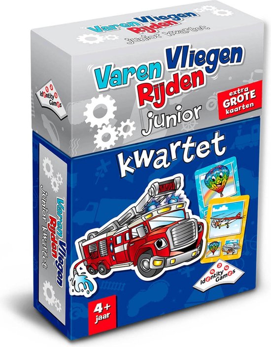 Identity Games kwartetspel Varen Vliegen Rijden voertuigen