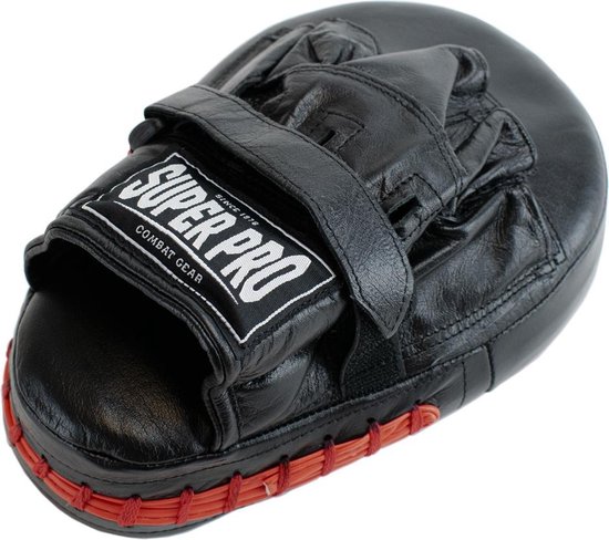 Super Pro Flat Hook and Jab Lederen Handpads