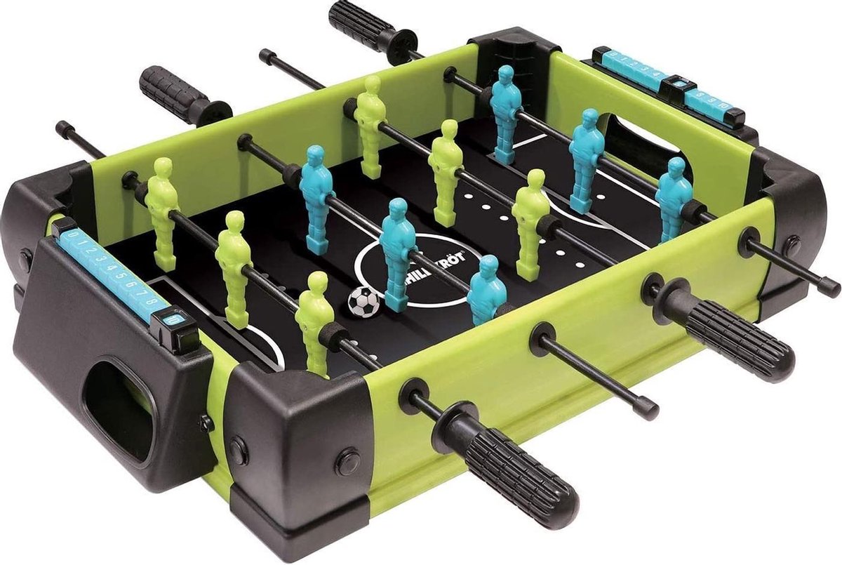 Schildkröt mini-voetbaltafel 50 x 11,5 cm/groen - Zwart