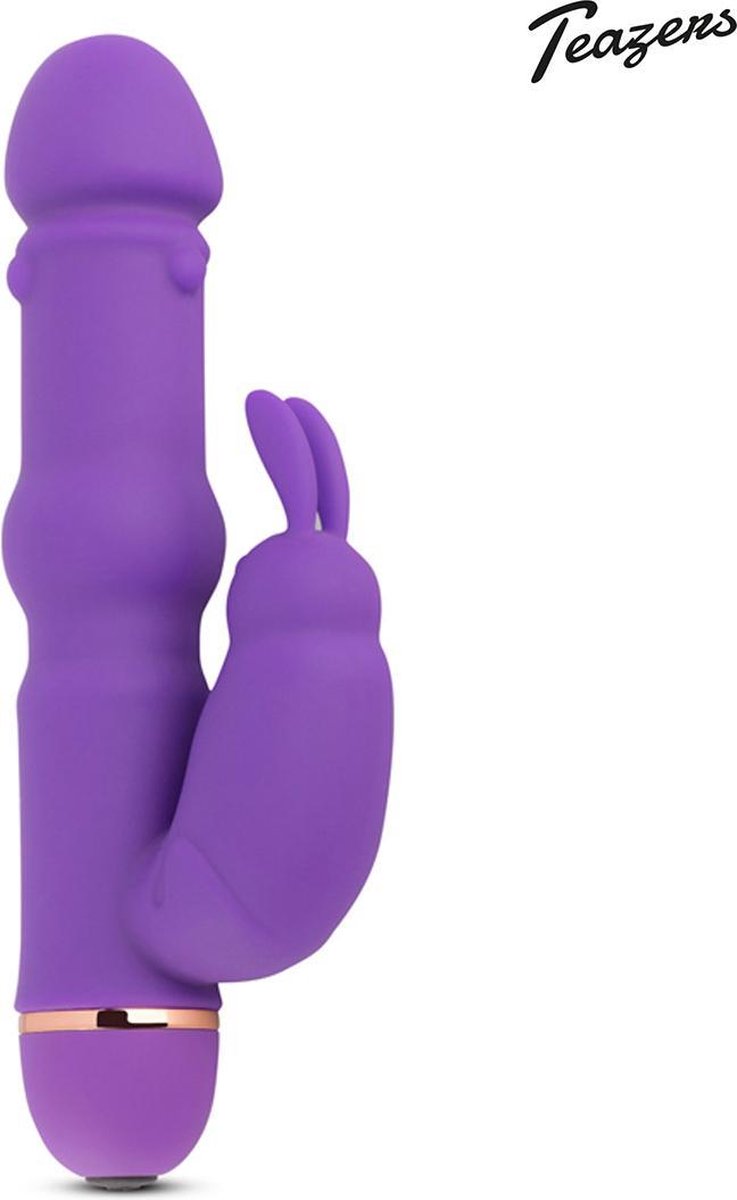 Teazers Siliconen Rabbit Vibrator - - Paars