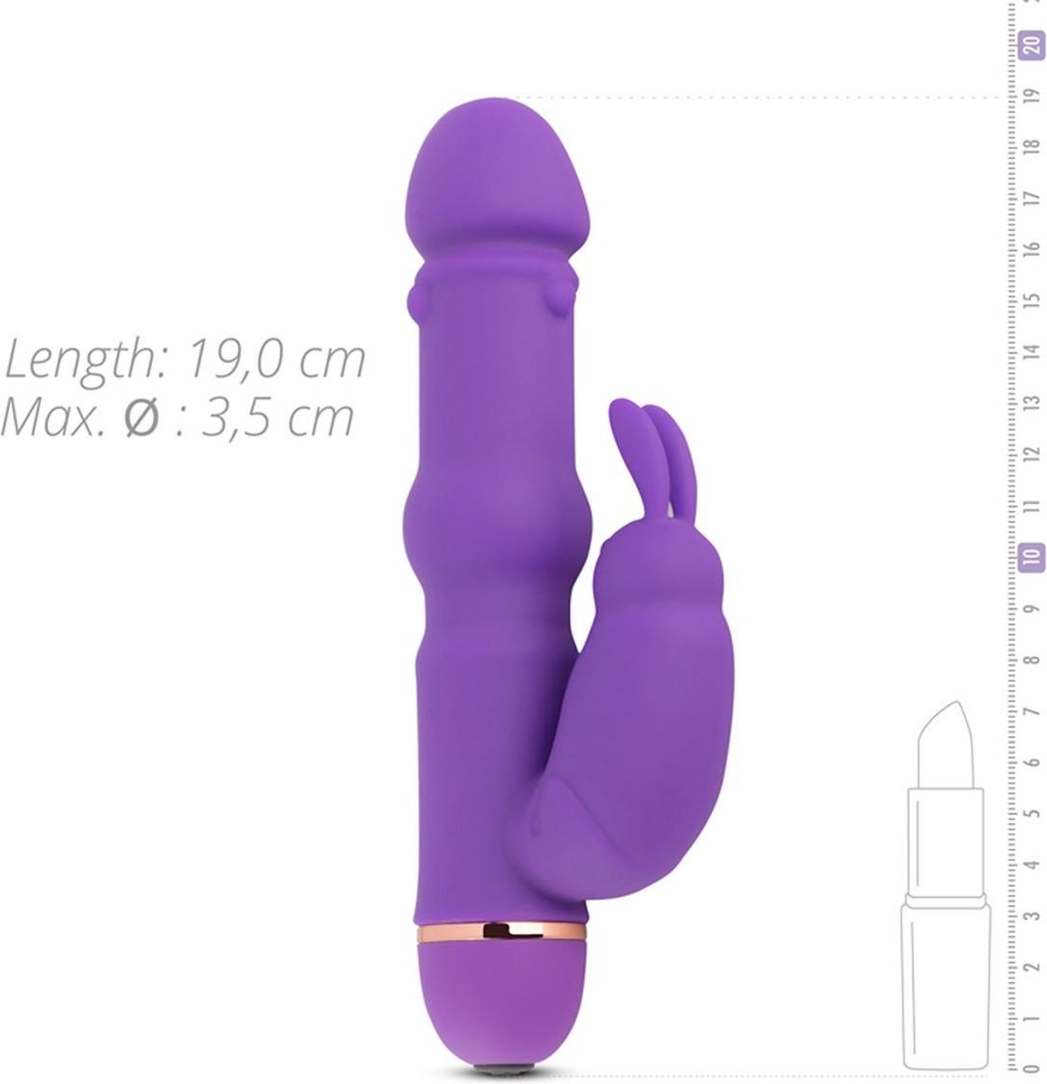 Teazers Siliconen Rabbit Vibrator - - Paars