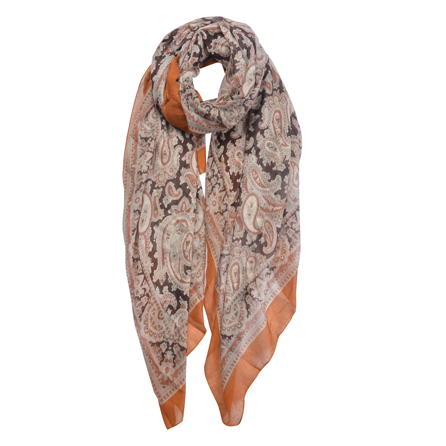 Clayre & Eef sjaal 90x180 cm geel