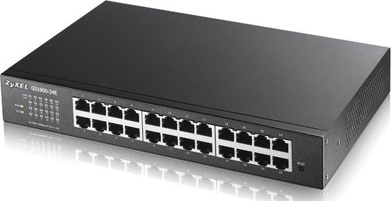 Zyxel GS1900-24E - 24-Poorten Gigabit Smart Managed Switch - Fanless Design