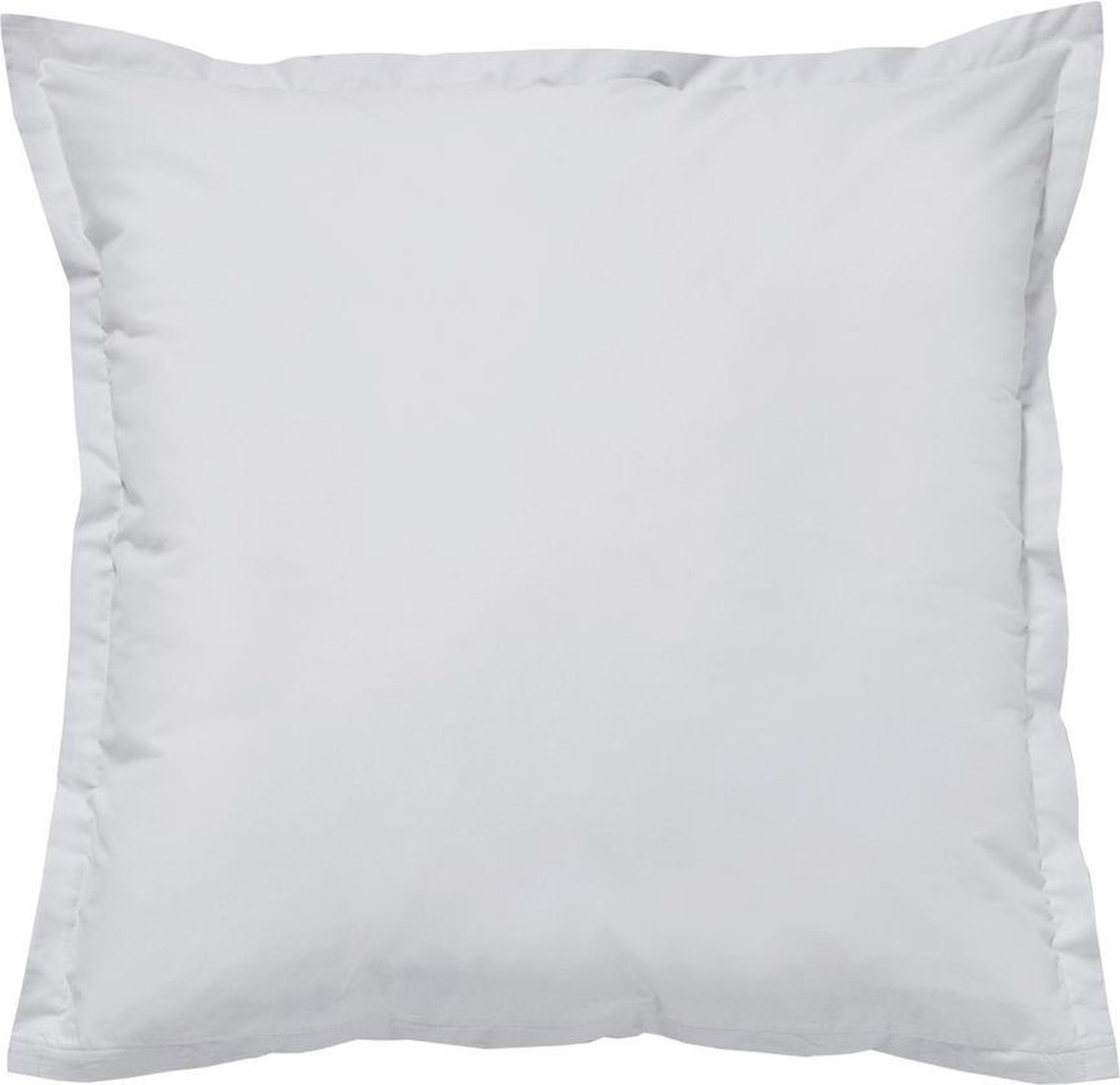 Cinderella Kussensloop Hotelsluiting Katoen Satijn Volant - light grey 60x70cm - Grijs