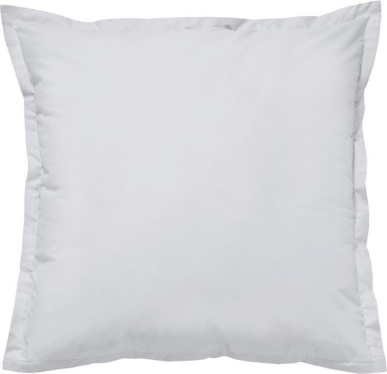 Cinderella Kussensloop Hotelsluiting Katoen Satijn Volant - light grey 60x70cm - Grijs