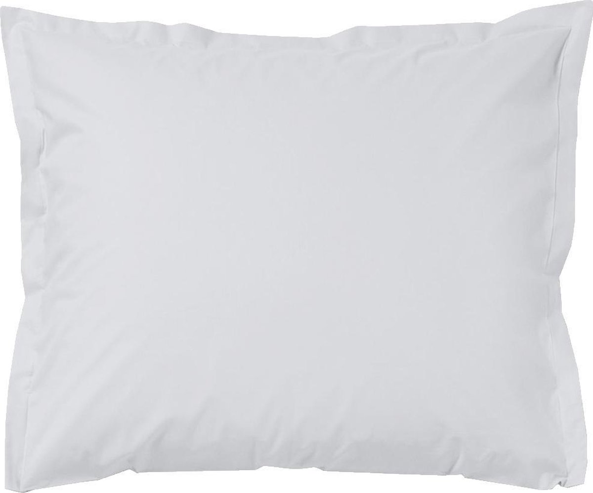 Cinderella Kussensloop Hotelsluiting Katoen Satijn Volant - light grey 60x70cm - Grijs