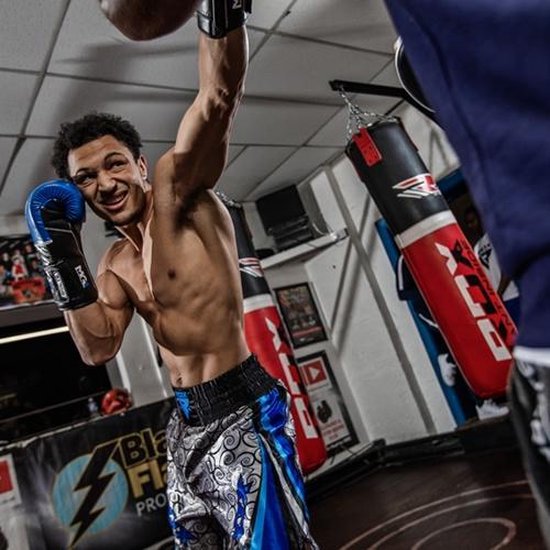 RDX Sports RDX BSS Boxing Training Shorts Satin R2 - - Blauw