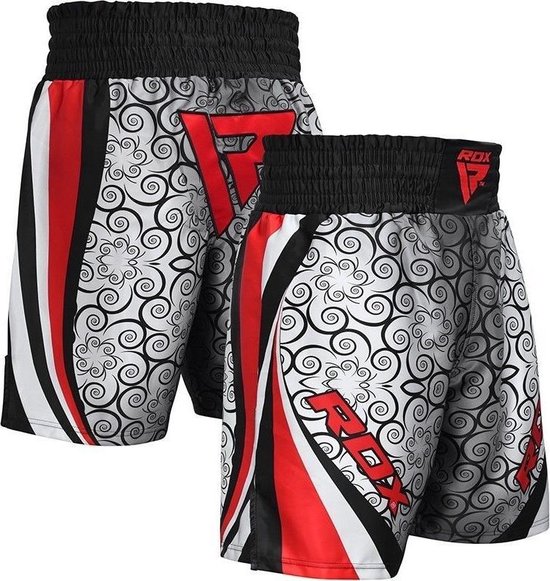 RDX Sports RDX BSS Boxing Training Shorts Satin R1 - - Rood