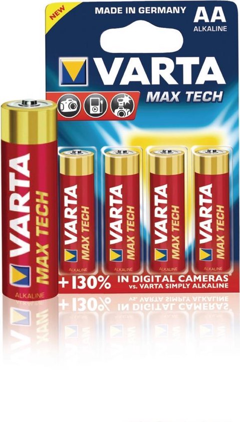 Varta Batterij AA 4x Alkaline Max Power