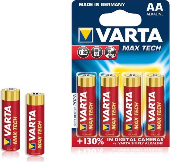 Varta Batterij AA 4x Alkaline Max Power