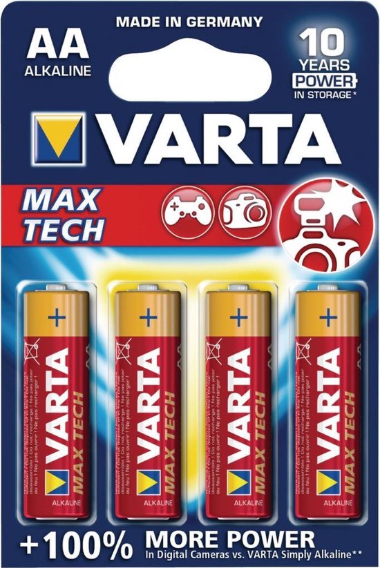 Varta Batterij AA 4x Alkaline Max Power