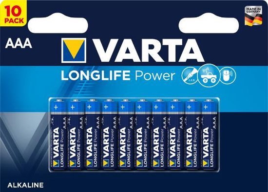 Varta Batterij AAA 10x Alkaline Longlife Power