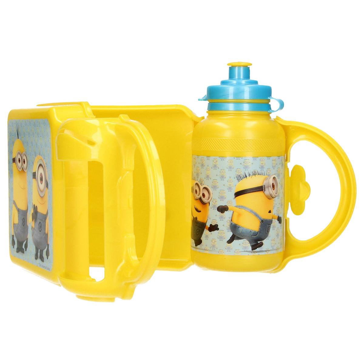 Top1Toys Lunchbox+Drinkfles Minions - Geel