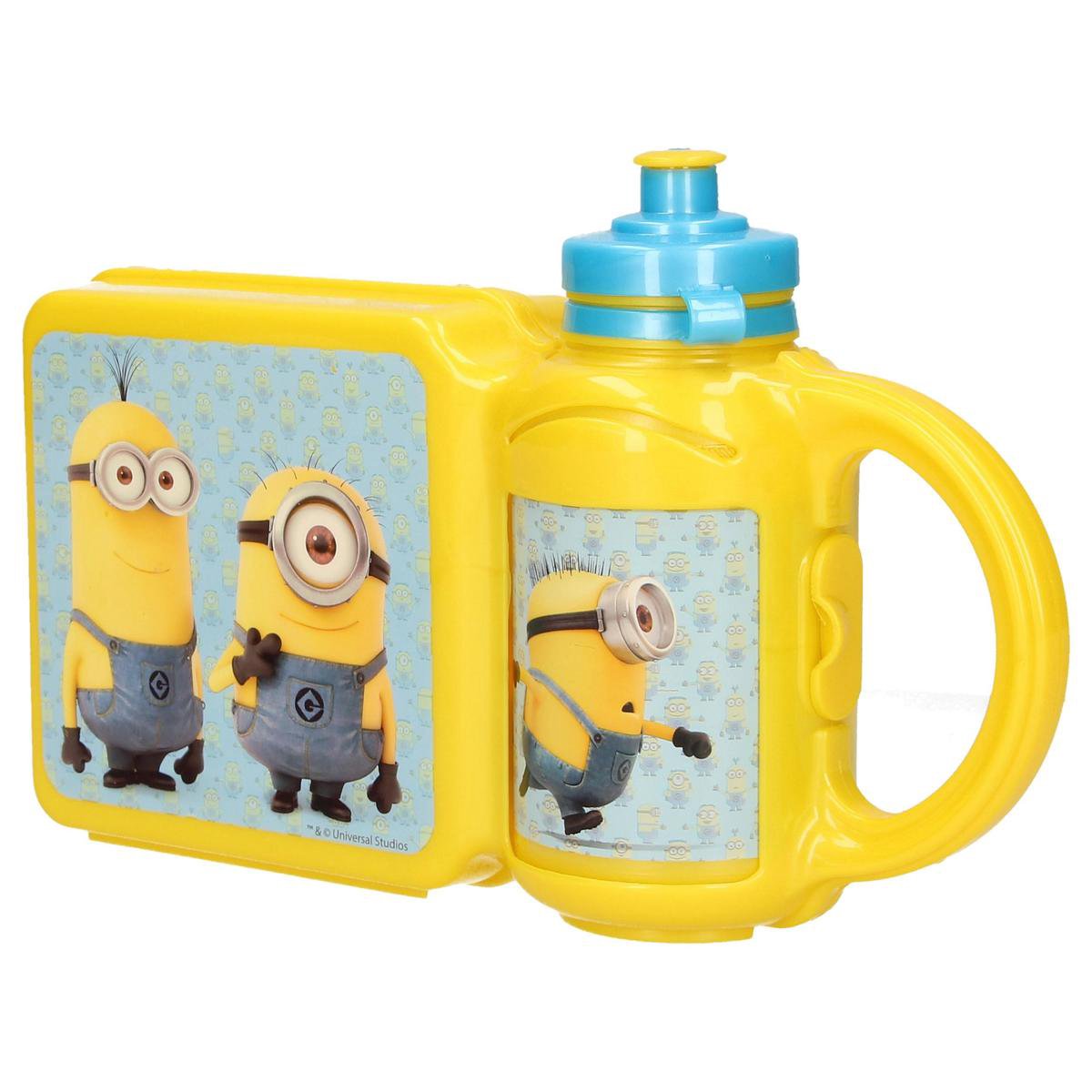 Top1Toys Lunchbox+Drinkfles Minions - Geel