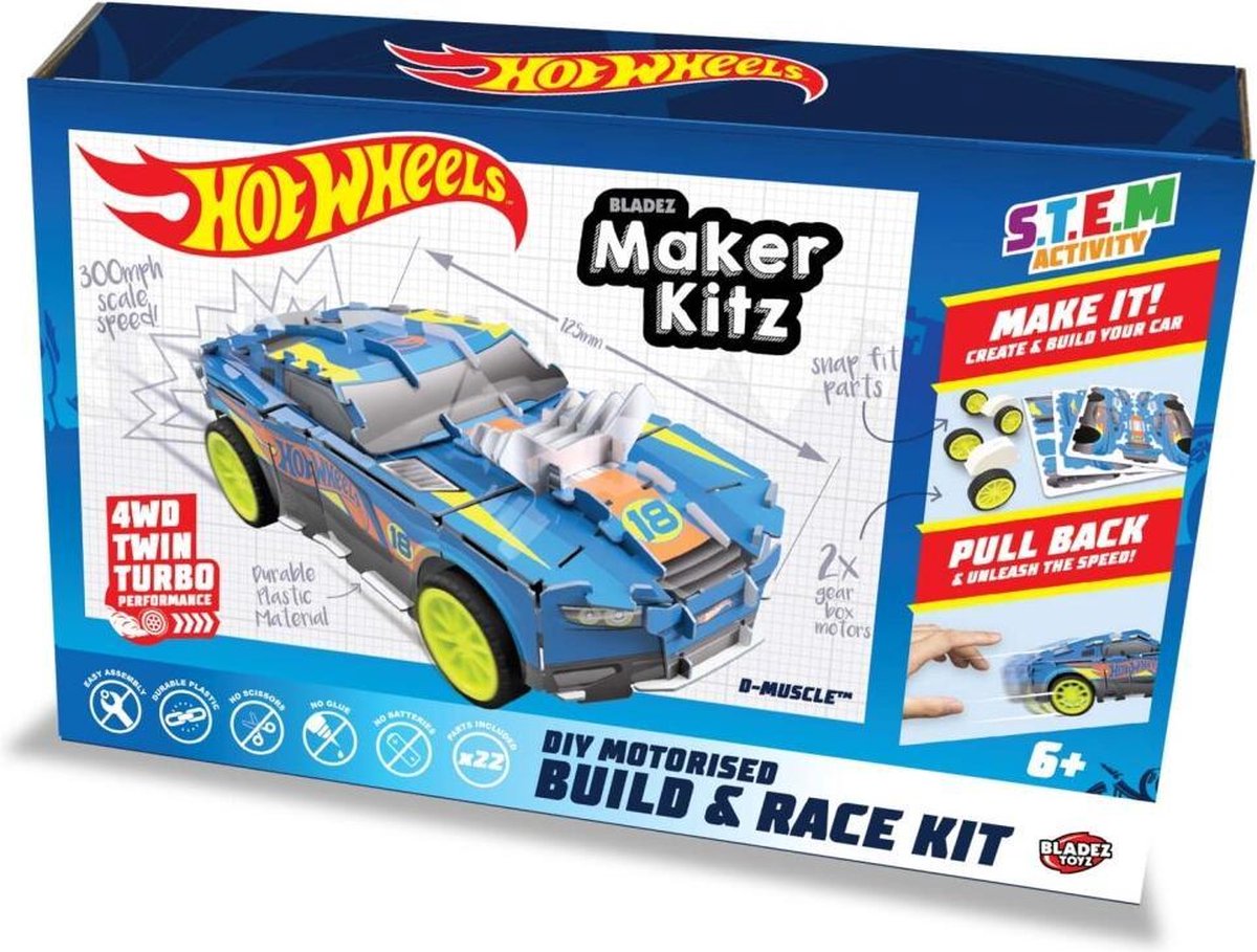 Hot Wheels Maker Kitz Build En Race Kit