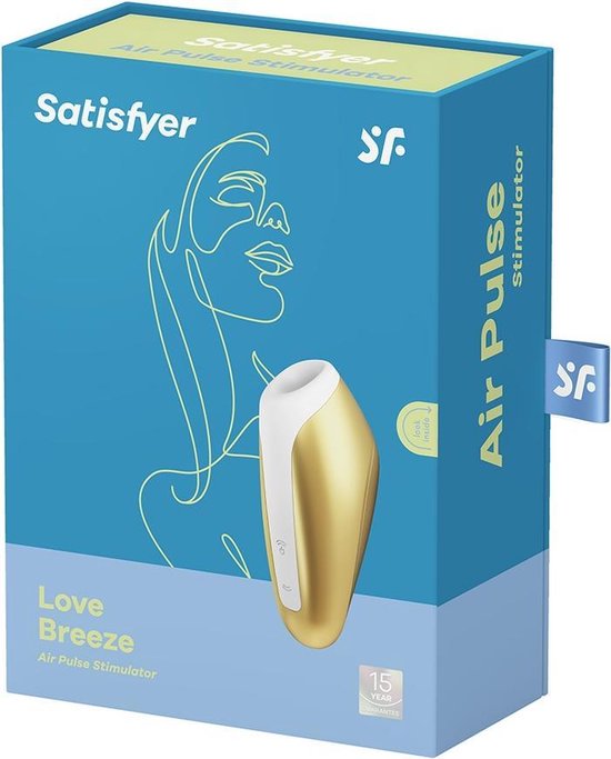 SATISFYER Love Breeze Luchtdrukvibrator - Yellow - Geel