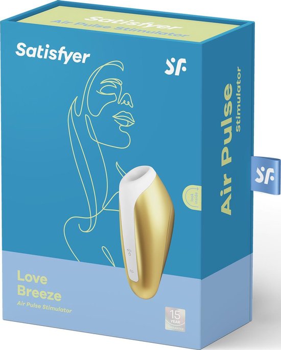 SATISFYER Love Breeze Luchtdrukvibrator - Yellow - Geel