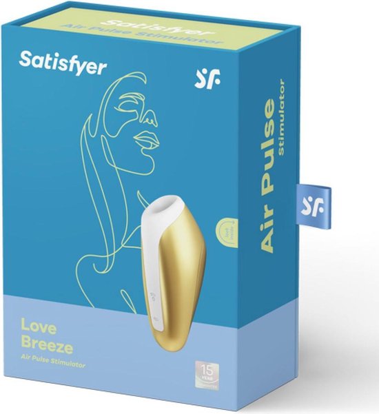 SATISFYER Love Breeze Luchtdrukvibrator - Yellow - Geel