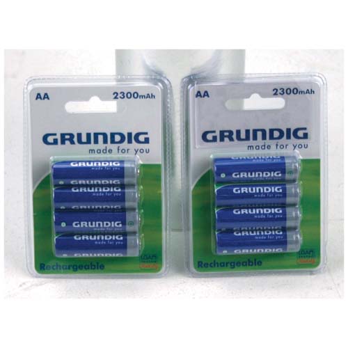 Top1Toys Batterijen AA 4 Stuks Grundig Oplaadbaar 2300mAh - Blauw