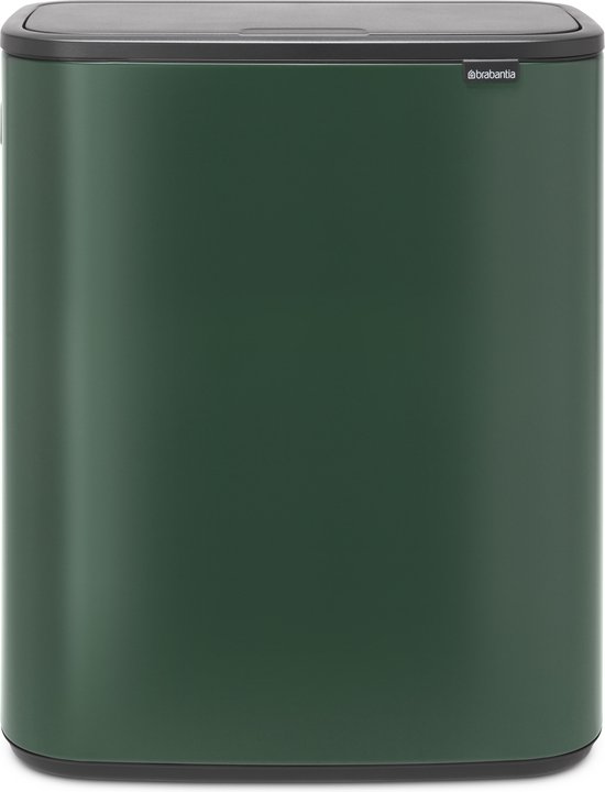 Brabantia Bo Touch Bin 60 Liter Pine Green - Groen