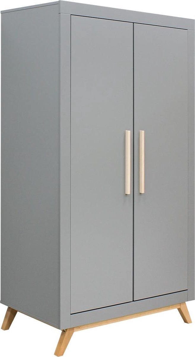 Bopita Fenna 2-Deurskast - Grey/Natural