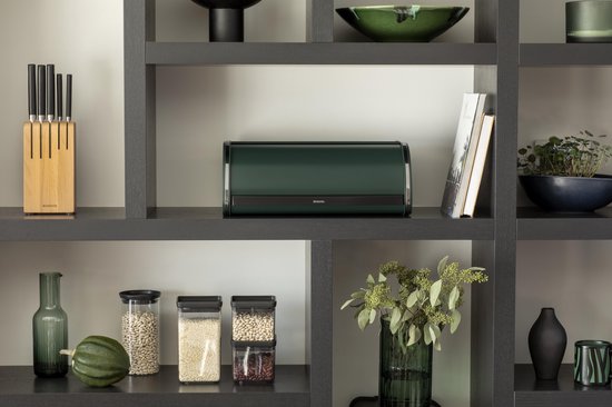 Brabantia broodtrommel met schuifdeksel - Groen