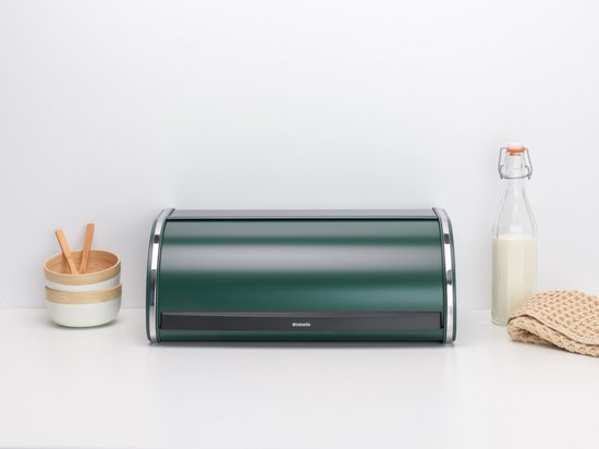 Brabantia broodtrommel met schuifdeksel - Groen