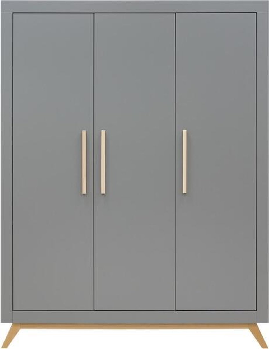 Bopita Fenna 3-deurskast -/Naturel - Grijs