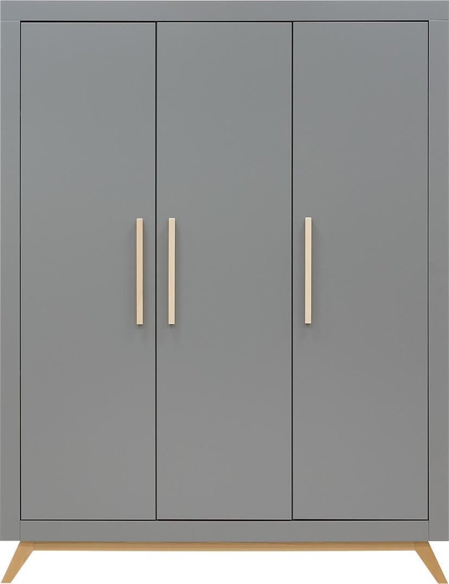 Bopita Fenna 3-deurskast -/Naturel - Grijs