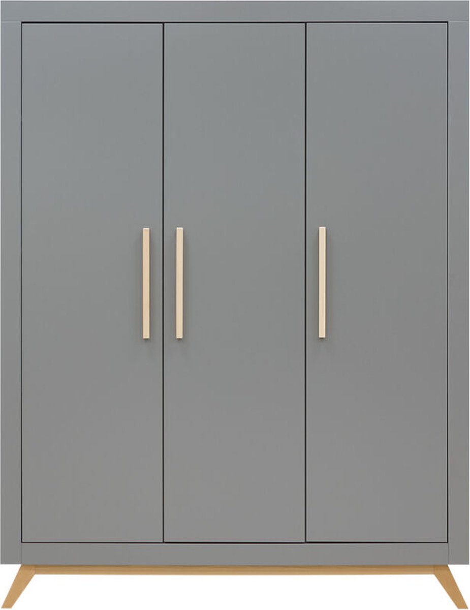 Bopita Fenna 3-deurskast -/Naturel - Grijs