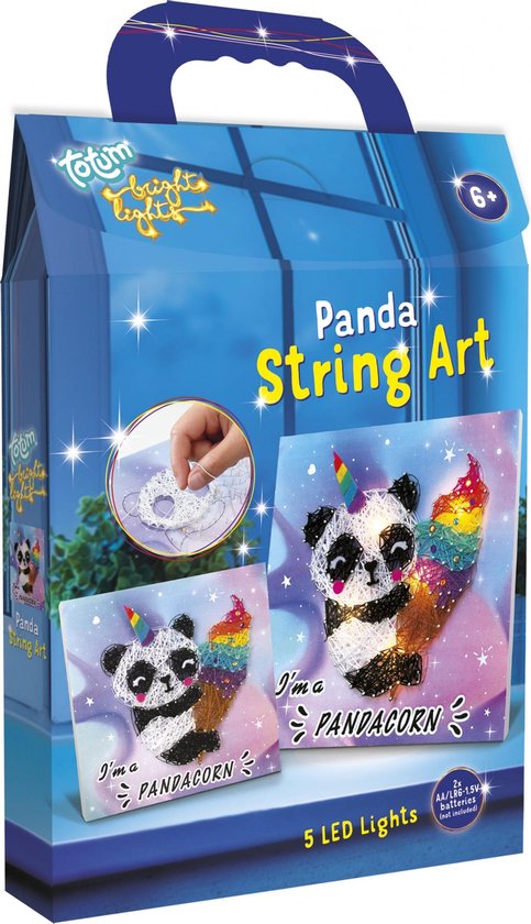 Totum hobbyset met lichten panda multicolor