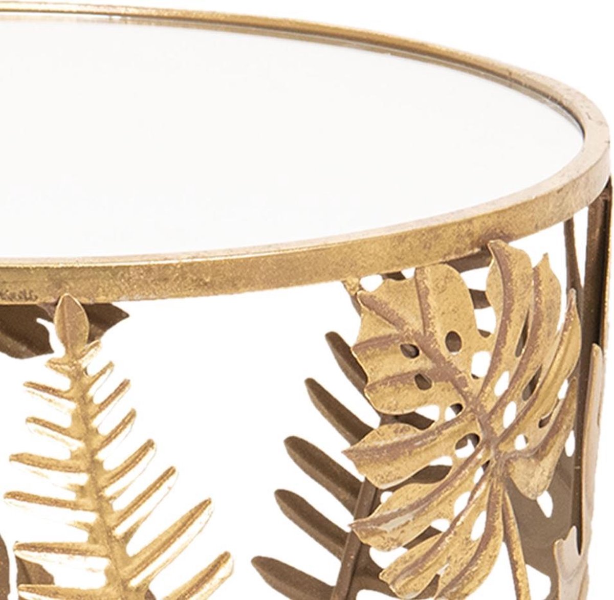 Clayre & Eef bijzettafel Ø 50x48 cm 5Y0623 - Goud