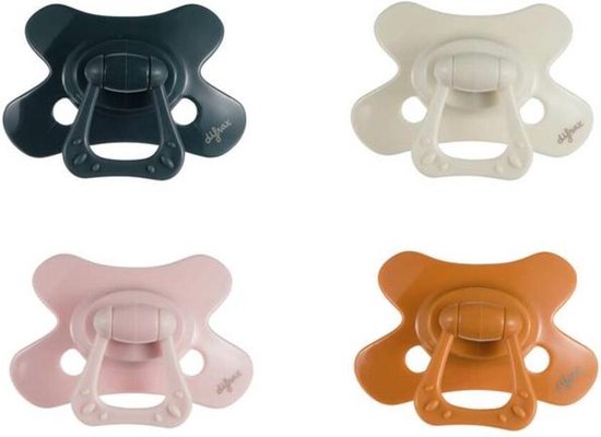 Difrax Fopspeen 12-18 maanden Natural Pure | Blossom - Roze